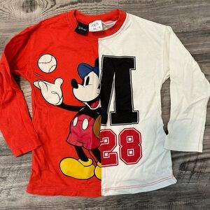 Zara Mickey Mouse baseball long sleeve size 2-3